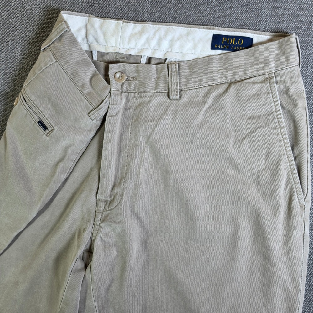 Polo Ralph Lauren Chinos Mens 36/34 Tan Classic Fit Cotton Twill Pants